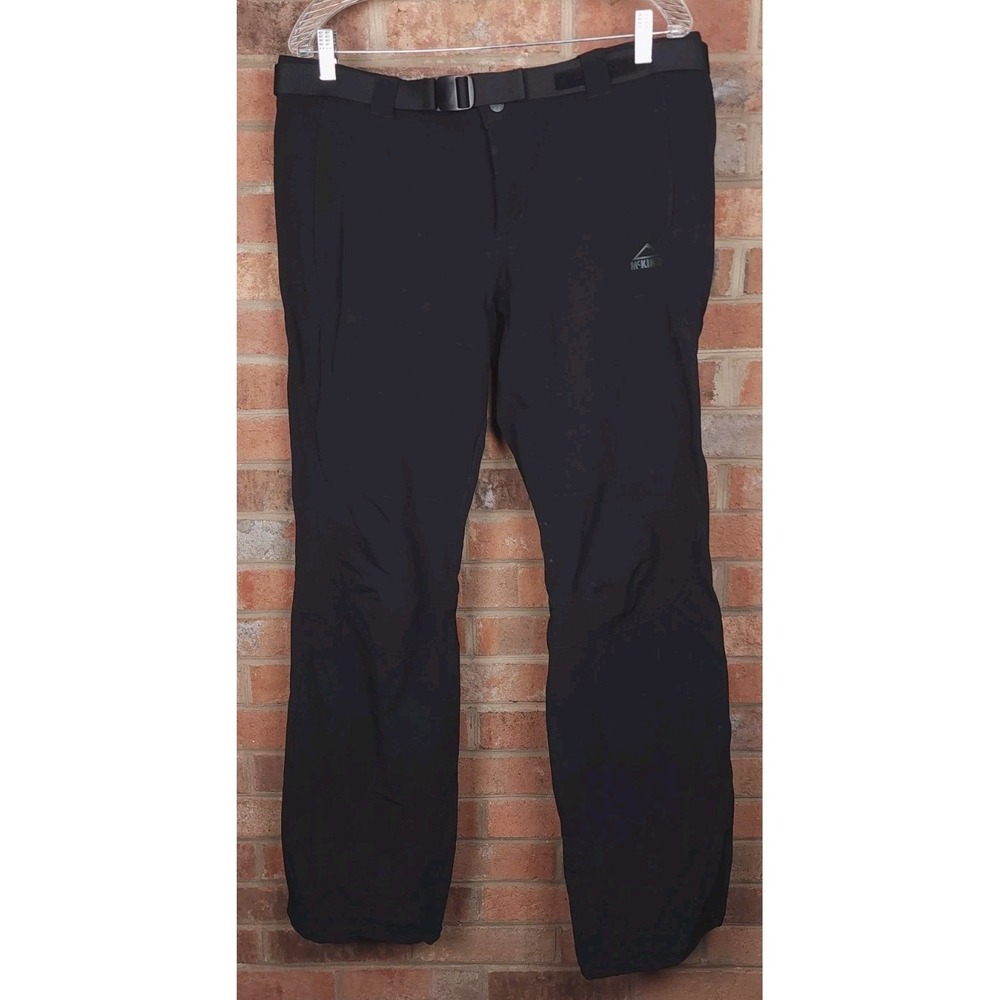 McKinley Hiking Belted Pants Flinders II‎ Dry Climate Black Size Large